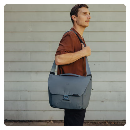 Peak Design Everyday Messenger 13L, Kelp, Weatherproof Camera and Work Bag with Laptop Sleeve, Expandable, MagLatch Closure, FlexFold Dividers, Fits 13" Laptop, Messenger Bag for Men and Women