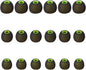 Earbud Tips Soft Silicone Earbuds Replacement Tips Fit for in-Ear Headphones(inner hole from 3.8mm - 4.2mm earphones) 9 Pairs S/M/L,Black/Green