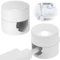 SmallCat 2 Sets Charger Holders for Cords, White Adjustable Cable Anchor Holders, Adhesive Metal Cord Clips, Cable Management Wire Organizers for Desk, Office, Nightstand