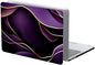Compatible with MacBook Air 13.3 13.6 Inch Case 2022 2021 2020 2019 Plastic Hard Shell Case Cover,13.3 Air (A1932/A2179/A2337), Purple and Gold Color Line