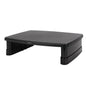 Amazon Basics Height Adjustable Monitor Stand Riser with Storage Organizer, 3-Level Stackable Design, Durable ABS Plastic, Supports up to 22lbs, for Monitors & Laptops, Black