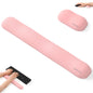 UnivoColors Design-Wave Wrist Rest, Artificial Sheepskin+Memory Foam+Ergonomic+Anti-Slip Gel, Resilience Support During Work and Gaming,Mouse Accessory,White