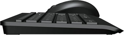 Incase Wireless Desktop 900 Keyboard and Mouse Combo - Designed by Microsoft – Quiet Touch Keys, Ambidextrous Design, Customizable Hotkeys, Two Year Battery Life – Black