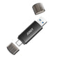 128GB USB C Flash Drive Dual USB 3.1 Flash Drive Type C + USB A Portable Type-C Flash Drive 2-in-1 USB-C Thumb Drive for Smartphone Tablet Computer Mac iPhone 15 Black