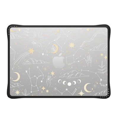 CASETiFY Impact MacBook Air 13.6" (M2-M5) Case [Cushioned Impact Corners/Scratch-Resistant/Anti-Slip Grip] - Clear Black