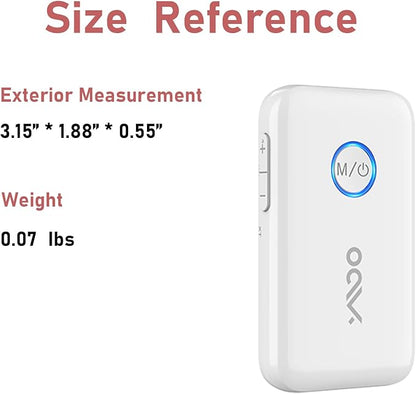 YMOO Bluetooth 5.3 Transmitter Receiver for 2 Wireless Headphones/Speaker/Airplane, 3.5mm Jack AUX Bluetooth Audio Adapter, 22h Long Range AptX Low Latency for Smarphone/Tablet/PC/TV/Home Stereo