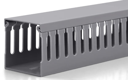 ZhiYo 2"H x 2"W Cable Raceway, 6ft Under Desk Wire Management Channel, Grey