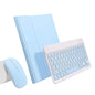 Keyboard Case for iPad Mini 7th(A17 Pro) 2024/Mini 6th Generation with Mouse,Case for iPad mini7/mini6 with Detachable Wireless Bluetooth Keyboard Pencil Holder Slim Smart Cover, Sky Blue