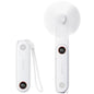 SWEETFULL Portable Handheld Mini Fan with LED Display, 3-in-1 Personal Foldable USB Rechargeable Hand Held Fan & Flashlight for Travel, Lash Eyelash, Cute Small Pocket for Women, Girls