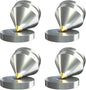4Pcs Speaker Spikes Floor Protectors Shockproof Speaker Isolation Spikes with Base Pad for Speaker,Subwoofer,Amplifier,Turntable,Recorder CD DAC with 3m Adhesive (Silver)