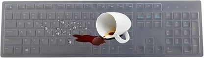Keyboard Cover Skin for Dell KM636 KB216 KB216t KB216d KB216p Wired & Wireless Keyboard, Dell Optiplex 5250 3050 3240 5460 7450 7050, Dell Inspiron Desktop 24" 27" 5400 5490 7700 7790 3475 3670 3477