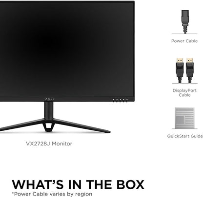 ViewSonic VX2728J-2K 27 Inch Gaming Monitor 1440p 180hz 0.5ms IPS w/FreeSync Premium, Advanced Ergonomics, HDMI, and DisplayPort
