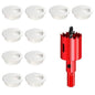 TuTuYa 10PCS Desk Grommet, Desk Grommet 1-3/8 Inch(35mm) Desk Cable Grommet Desk Cable Hole Covers with Hole Saw, Ideal Solution for Office and Home Table Cable (White,1-3/8 Inch)