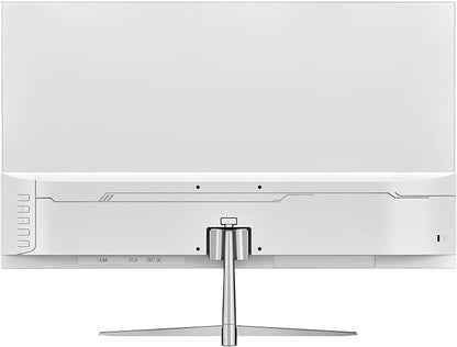 CRUA 24.5" White Gaming Monitor, 200Hz FHD(1920 * 1080P) VA Screen Computer Monitor, Supports Freesync, 120% sRGB, Blue Light Filter, Built-in Speakers, Wall Mountable Installs(HDMI 1.4/DP 1.2)