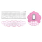 Gel Cloud Keyboard and Mouse Wrist Rest, Cute Wrist Support and Arm Support Keyboard Rest for Keyboard and Mouse Typing Pain Relief，Suitable for Office/Computer/Laptop/Gaming (Pink)