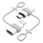 MoKo Lightning to USB-C Adapter for iPhone 17 16 15, Charge Only, 2 PCS