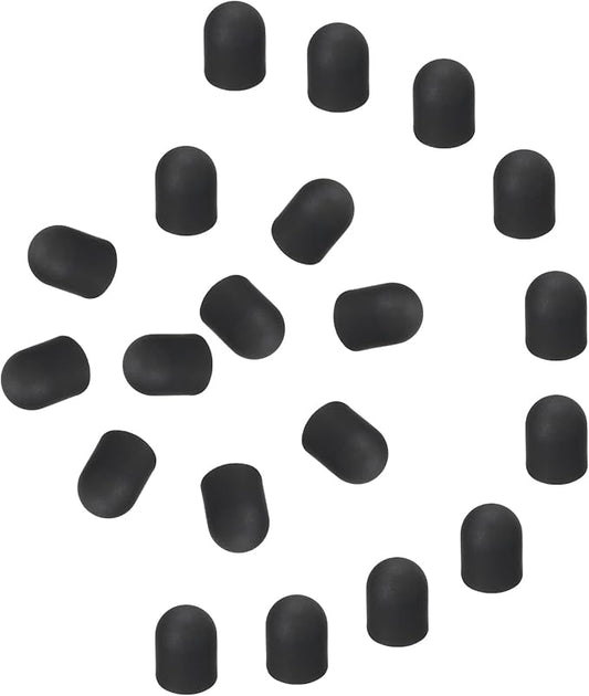 MECCANIXITY 60Pcs Replacement Stylus Pen Tips 5.5mm Conductive Capacitive Touch Screen Pens Tips Silicone Rubber, Black