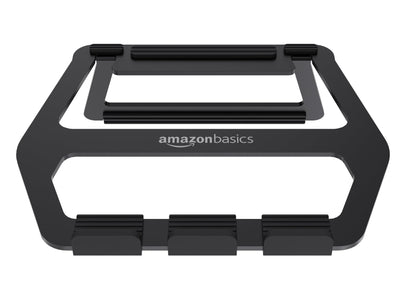 Aluminum Portable Foldable Laptop Stand with Ventilated Cooling, Anti-Slip Design, Travel-Friendly, for Laptops up to 13", Black