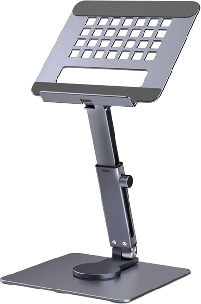 GuaziV 360° Adjustable Tablet Stand - Ergonomic Foldable Holder for iPad 10.2-12.9”, Kindle, Phones 4-13”, Anti-Slip Desktop Mount for Work, Cooking, Gaming & Reading