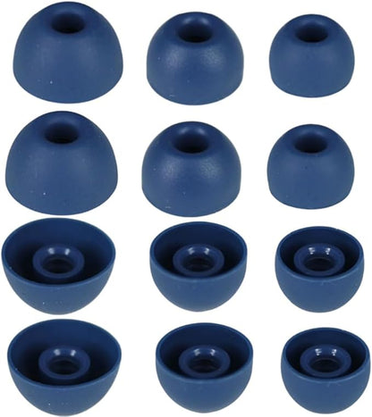 Replacement Ear Tips for Beats Fit Pro, Beats Studio Buds+, Beats Studio Buds, Beats Solo Buds Silicone Earbuds Washable Noise Isolation, Fit in The Charging Case, 6 Pairs S/M/L (Tidal Blue)
