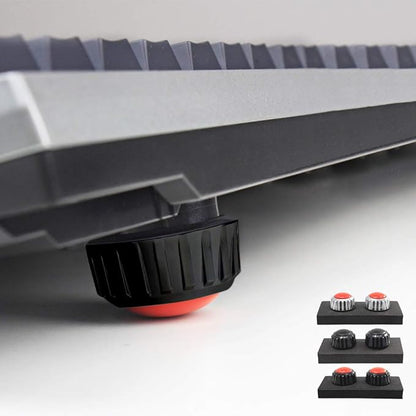 HOTLINEGAMES H2 Ergonomic Keyboard Riser Laptop Notebook Stand Holder Cooler Laptop Cooling Pad (Black-Red)