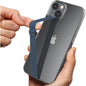 C-Shaped Clip Finger Phone Grip, Sinjimoru Silicone Cell Phone Strap for Phone Case with Clip as Phone Loop Holder for iPhone Case & Samsung Phone. Sinji Loop Clip Navy 210