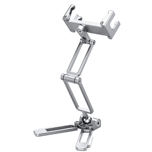 LEOFOTO PS-4 Silver Ultra Compact & Lightweight Smartphone Clamp/Holder/Video/Selfie Stand/Easel Arca/RRS Compatible