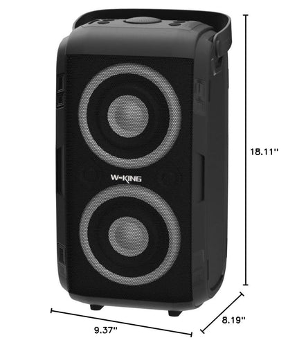 W-KING Party Bluetooth Speaker Boom Box, 180W Max Big Large Speaker