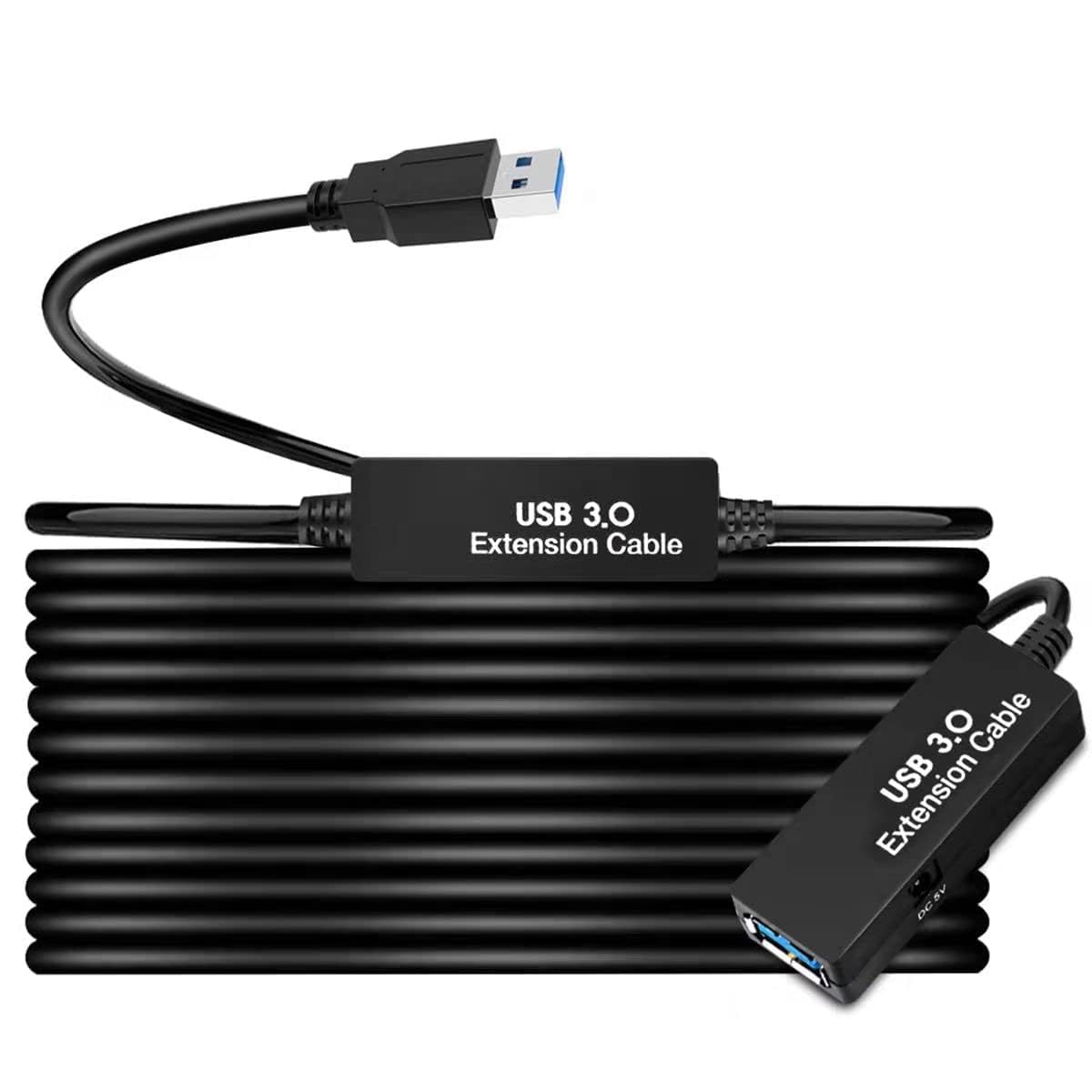 S.H.Y SPRUCES 33FT USB 3.0 Active Extension Cable,USB Extension Cord A-Male to A-Female,Compatible with Oculus Quest 3 VR,Headset,Hard Drive,Printer,Webcam,Scanner,PS4 More