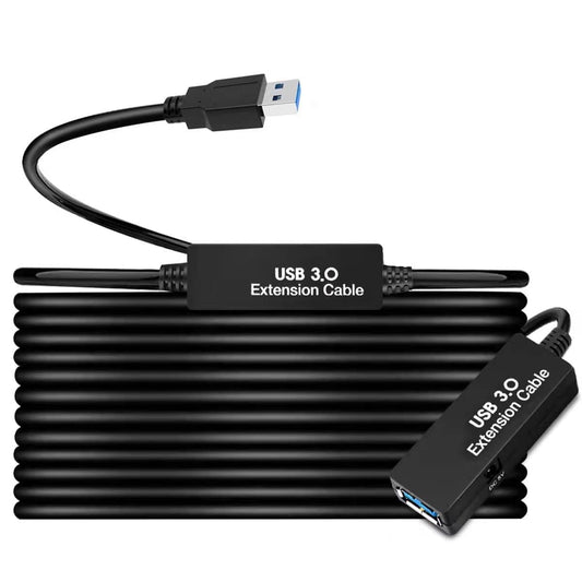 S.H.Y SPRUCES 33FT USB 3.0 Active Extension Cable,USB Extension Cord A-Male to A-Female,Compatible with Oculus Quest 3 VR,Headset,Hard Drive,Printer,Webcam,Scanner,PS4 More