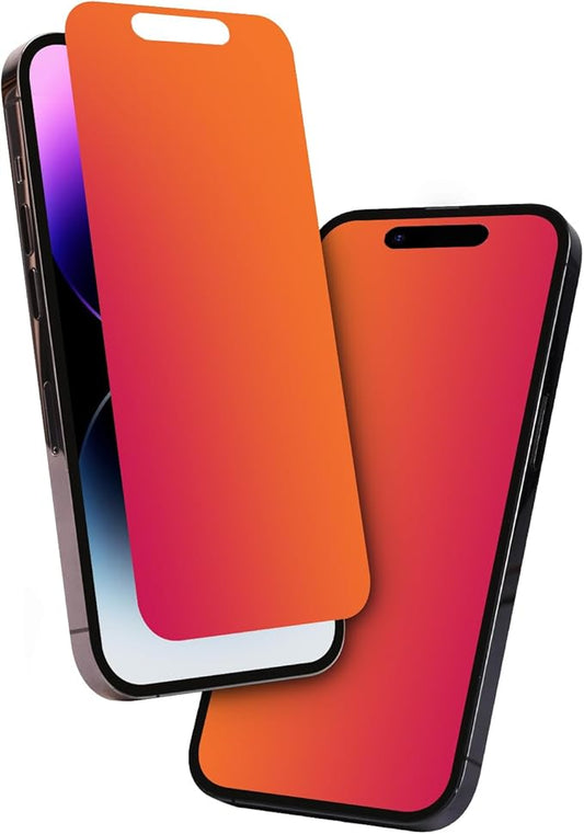 JIEYKJO For iPhone 15 pro max privacy screen protector - anti-blue light, anti-glare, anti-spy gradient color privacy screen protector film
