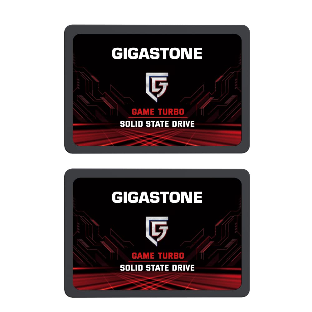 Gigastone 128GB Game Turbo SSD (10-Pack) Up to 500MB/s with SLC Caching Gaming/PC/Desktop/Laptop Upgrade SSD 5-Year Warranty 2.5" SATA Internal Disk Solid State Drives 2.5 inches SATA 3.0 Disk