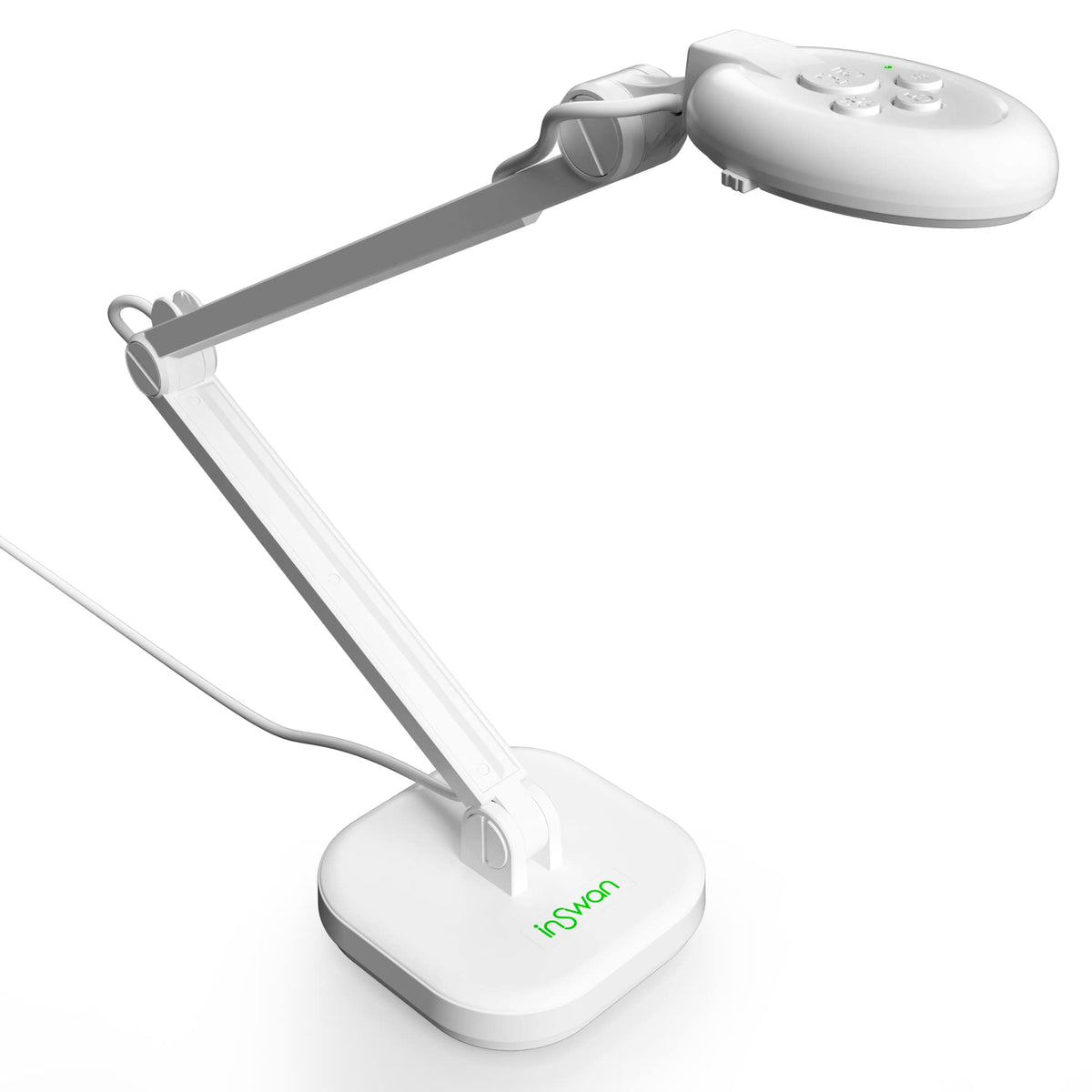 INSWAN INS-3 Handheld USB Document Camera, LED, Mic, Multi-Angle Capture