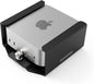 Mac mini M4 2024 Secure Mounting Bracket with Integrated Lock Head, Anti-Theft Steel Holder with Keyed Lock for Offices, Schools, and Public Spaces - Black