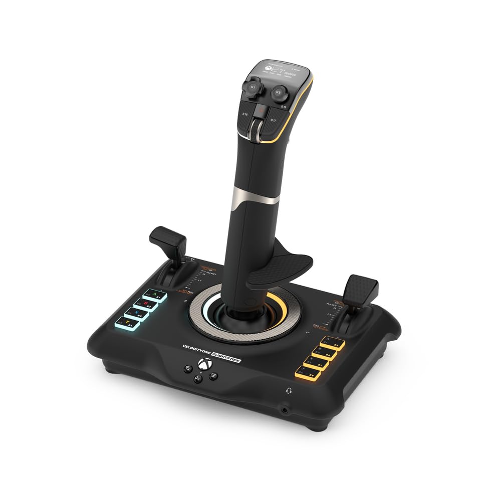 Turtle Beach VelocityOne Flight Universal Control System - Xbox Series X & Xbox Series S, Xbox One & Windows 10 & 11 PCs with Yoke Handle, Throttle Quadrant, Trim Wheel & Rudder Controls