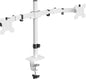 Suptek Dual Monitor Desk Mount, Adjustable Dual Monitor Arm for 2 Monitor Screens up to 42 inch, Extra Tall 15.75" Pole Monitor Stand for Desk, Holds up to 22 lbs,White(MD9442LW)