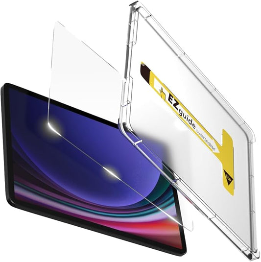 BELLEMOND Tempered Glass Screen Protector for Galaxy Tab S11 / S10 FE / S9 FE / S9 / S8 / S7 (10.9”/11”) | Ultra Clear | EZ Guide Kit for Flawless Install | 10H | 1 Pack | Designed in Japan