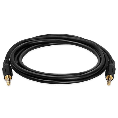Cmple - 3.5mm Aux Audio Cable Stereo 6 ft AUX Cable Male to Male Speaker Cable Auxiliary Cord Adapter for Car, Phone, Headphones - Black