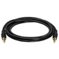 Cmple - 3.5mm Aux Audio Cable Stereo 6 ft AUX Cable Male to Male Speaker Cable Auxiliary Cord Adapter for Car, Phone, Headphones - Black