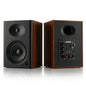 NSY Audio 4-Inch Powered Bluetooth Bookshelf Speakers, White