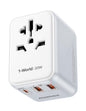 MOMAX 70W GaN Universal Travel Adapter, All-in-One Travel Charging