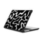 CASETiFY Bounce MacBook Pro 16-inch (M1-M5) Case [Enhanced Protective Corner Design/Ventilation Cutouts/Anti-Slip Grip] - Small Blue Flowers - Clear Black