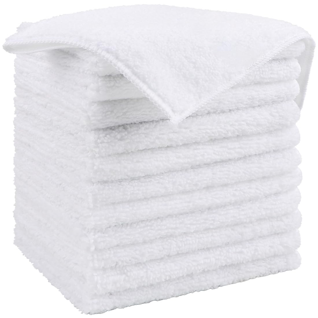 HOMEXCEL 100PK Microfiber Cleaning Cloth, Cleaning Rag for Home, 11.5x11.5