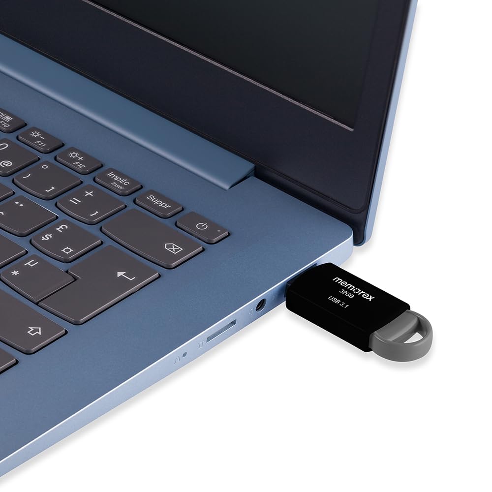32GB Memorex USB 3.1 Flash Drive – Transfer Speeds Up to 10x Faster Than USB 2.0, Latest USB 3.1 Gen 1 Technology, Lightweight Design, for Daily File Management, Type-A Connector, 10-Pack