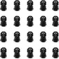 Cable Gland 20 Pack Plastic Waterproof Adjustable Connector 3-7mm PG7 Strain Relief Cord Connectors Joints Nylon with Gaskets
