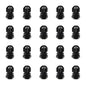 CGELE Cable Gland 20 Pack Plastic Waterproof Adjustable Connector 3-7mm PG7 Strain Relief Cord Connectors Joints Nylon with Gaskets