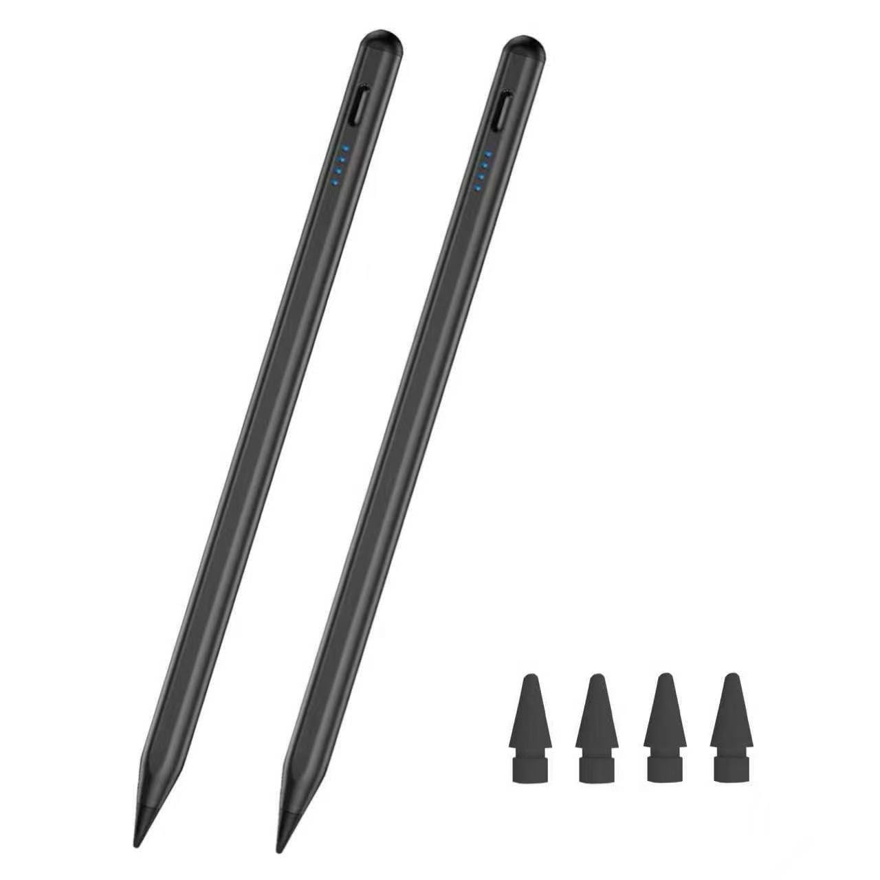 2 Pieces Stylus Pen for AMZ HD 10, Max 11, HD 8 Stylists Tablets, iPad, Samsung, Lenovo, Pixel, and All Touch Devices (Black)