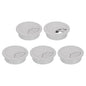 uxcell 5 Pcs 53mm (2.09 Inch) Desk Grommet, Plastic Cable Hole Cover, Wire Cord Cable Organizer for Home Office Computer Desk Cabinet, Gray