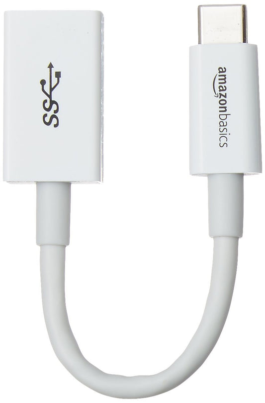 USB 3.1 USB-C to USB-A Female Adapter Cable Converter, 5Gbps High-Speed, USB-IF Certified, Fast Transfer, Portable, for Laptops, Tablets, Phones (iPhone 16/15), Black