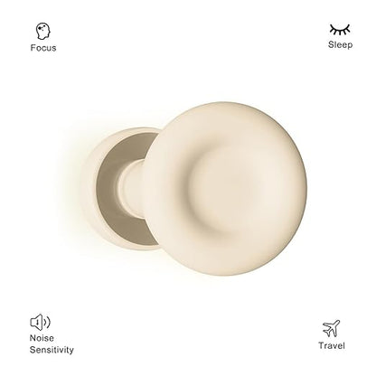 Ear Plugs for Sleeping Noise Reduction Reuseable, Concerts, Focus, Travel, Work, High Fidelity – 7 Pairs Eartips – Flexible Soft – Touch – NRR of 24 and 27 dB Noise Cancelling (Skin)